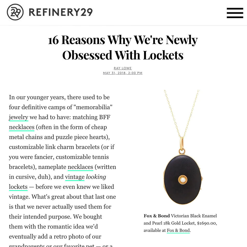 Refinery 29: 16 Reasons Why We're Newly Obsessed With Lockets