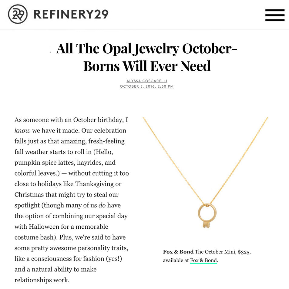 Refinery 29: All The Opal Jewelry October-Borns Will Ever Need
