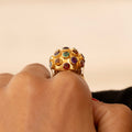 Sputnik Tourmaline and 18K Gold Ring