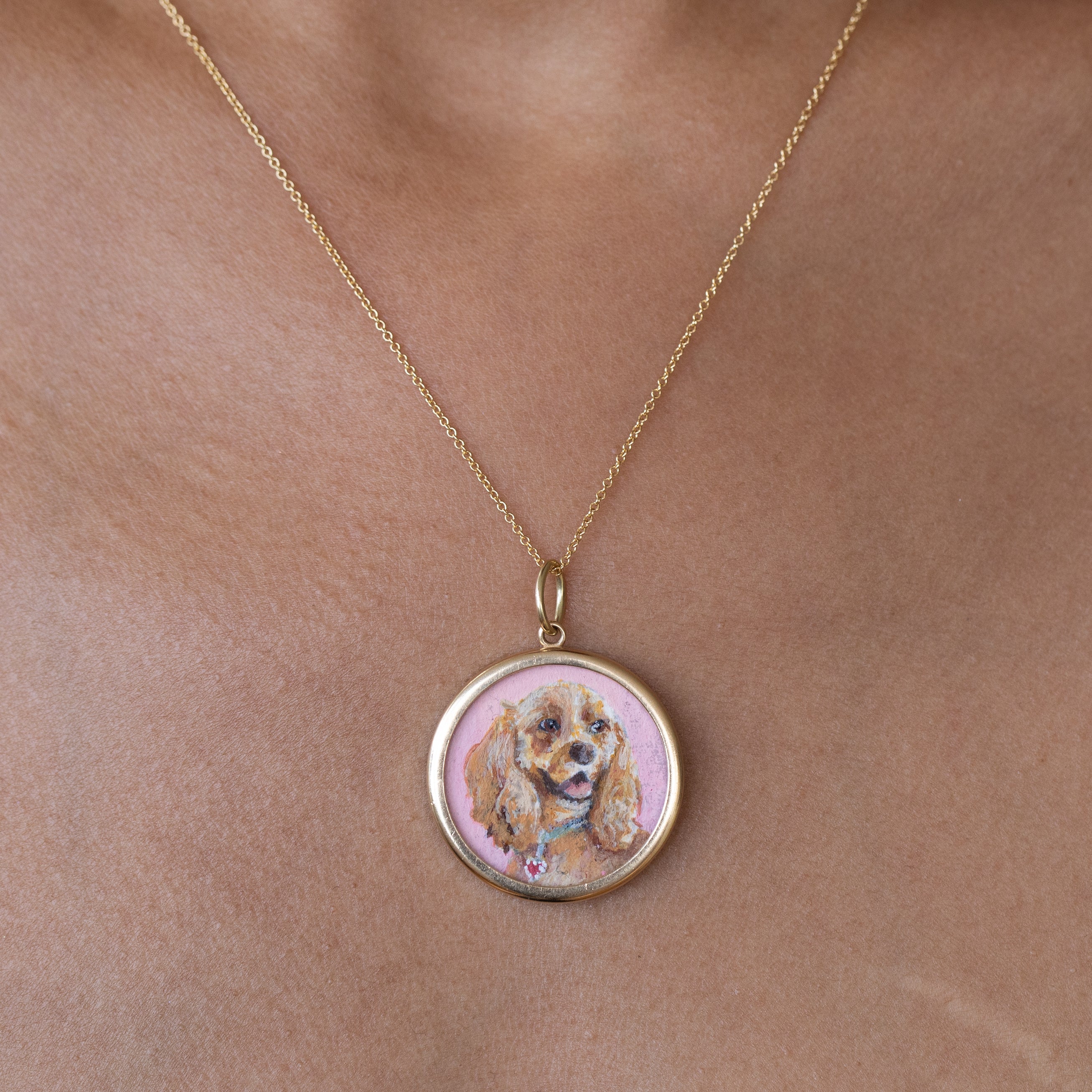 The F&B Custom Hand-Painted Pet Portrait Necklace
