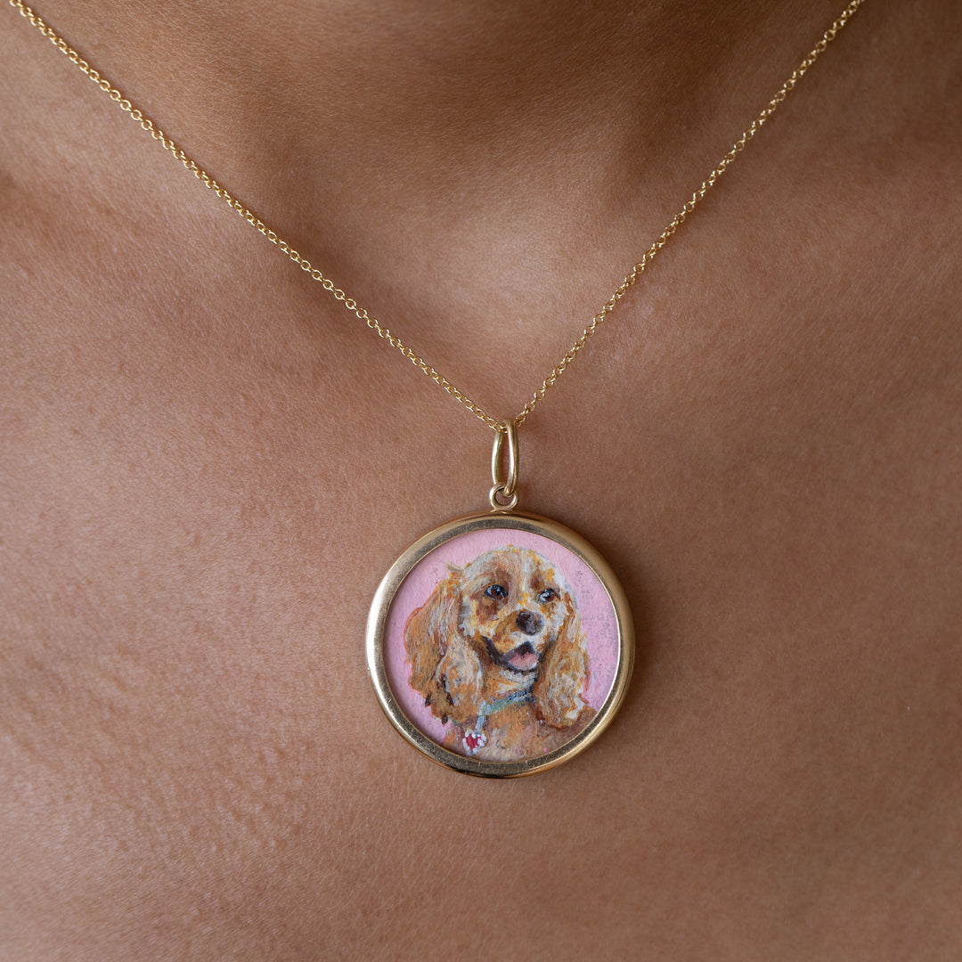 The F&B Custom Hand-Painted Pet Portrait Necklace