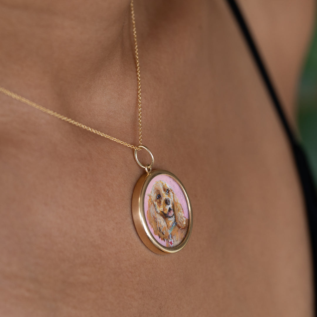 The F&B Custom Hand-Painted Pet Portrait Necklace