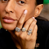 Edwardian 3-Stone Diamond, Platinum, and 14K Gold Ring