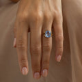 Early 20th Century 14K Gold And Cornflower Blue Sapphire Ring