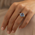 20th Century Sapphire, Diamond, and 14K Gold Ring