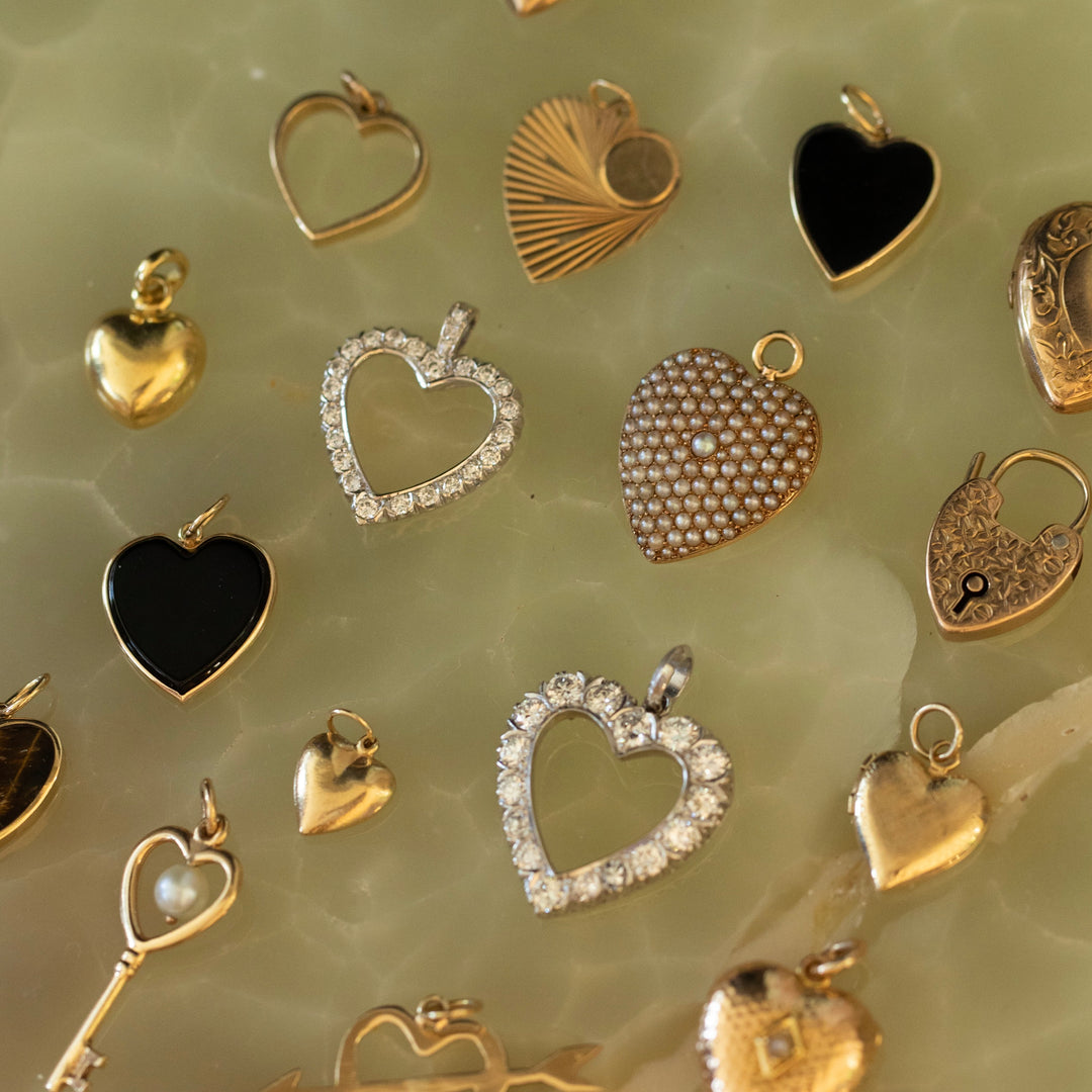 Diamond Heart and 14K White Gold Pendant Necklace