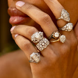 1920s Old European Cut Diamond, Platinum, and 14k Gold Ring