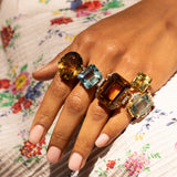 Lemon Citrine and 18K Gold Ring