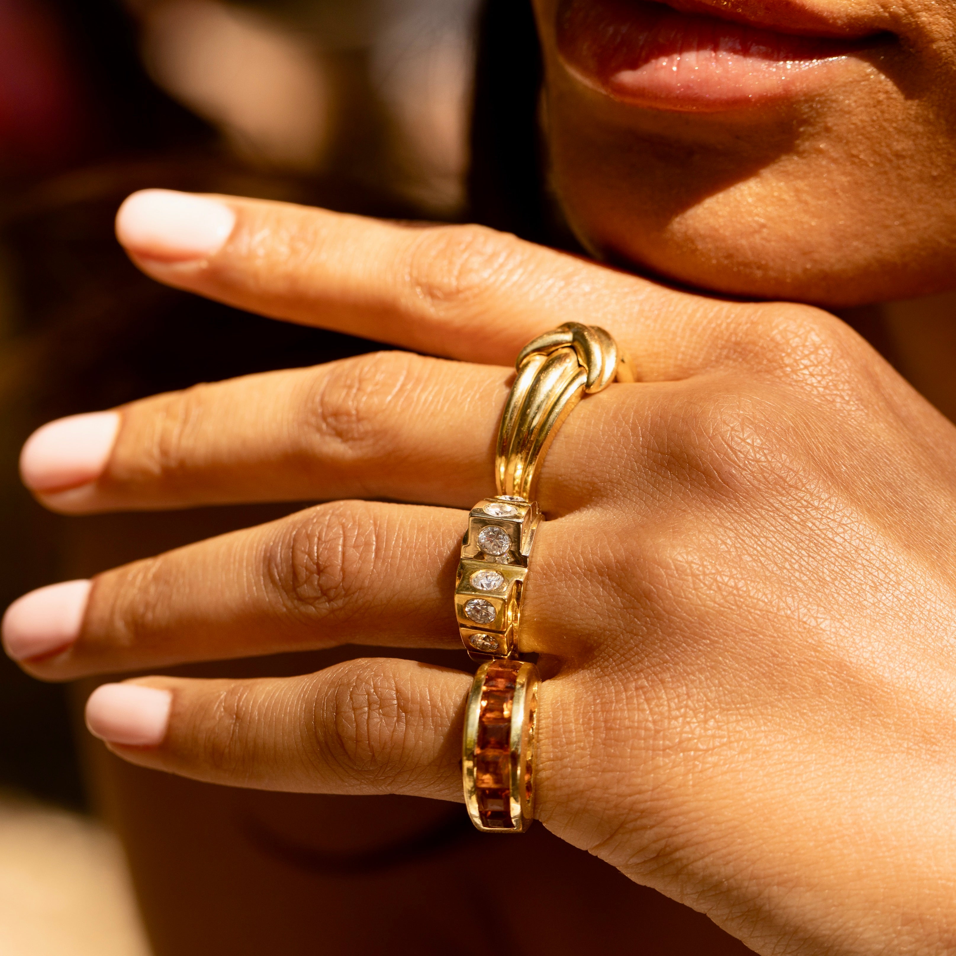 Tiffany & Co 18k Gold X Ring