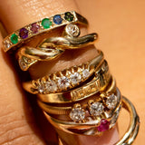 Victorian Old Mine Cut Diamond and 18k Gold Ring