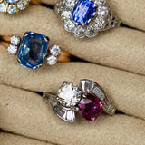 Toi Et Moi Ruby, Diamond, And Platinum Ring