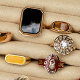 Onyx and 10K Gold Ring