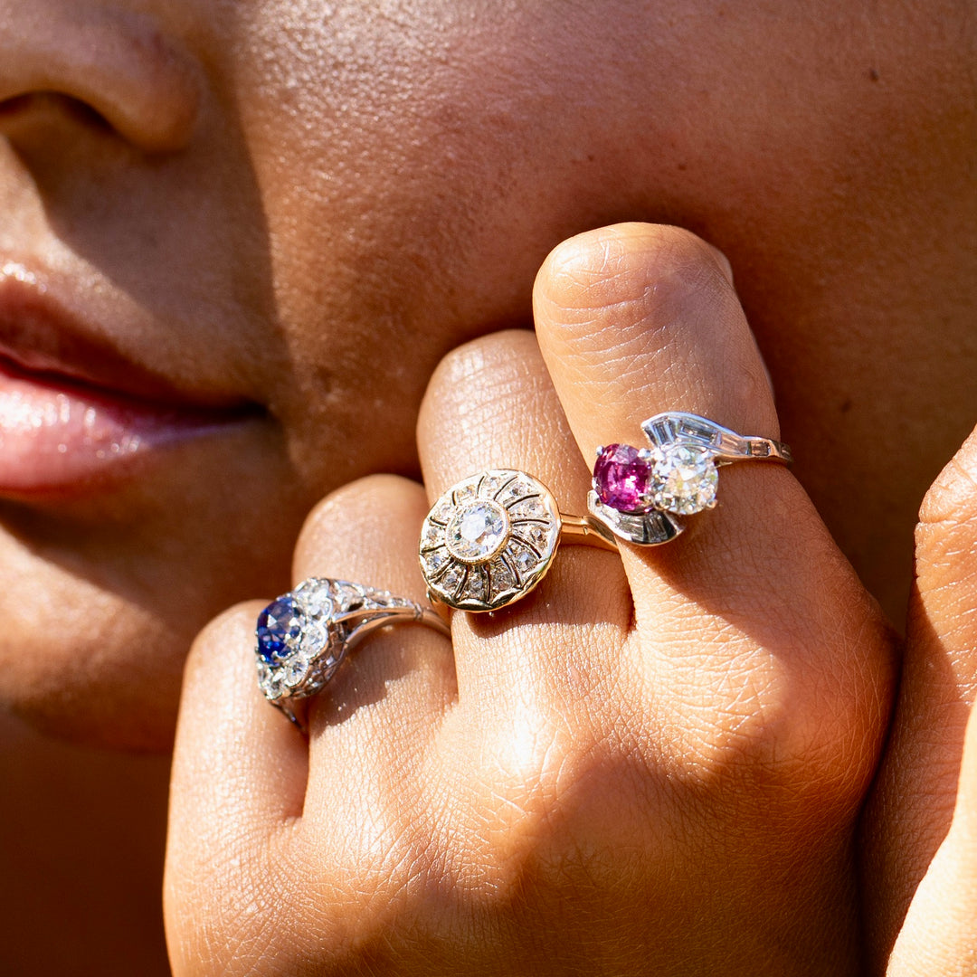 Toi Et Moi Ruby, Diamond, And Platinum Ring