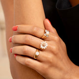 Victorian Old Mine Cut Diamond Solitaire and 18K Gold Ring