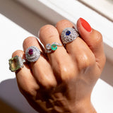 Victorian Toi Et Moi Emerald And Diamond Ring
