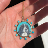 The F&B Custom Hand-Painted Pet Portrait Necklace