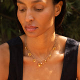 Citrine Heart and 14k Gold Convertible Necklace And Bracelet