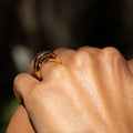 Citrine and 18K Gold Arch Ring