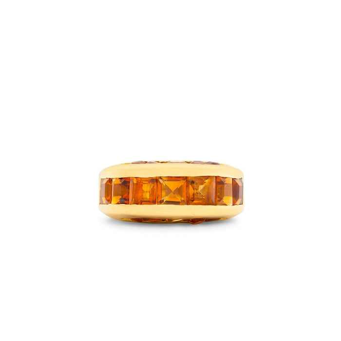 Citrine and 18K Gold Arch Ring