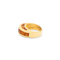 Citrine and 18K Gold Arch Ring