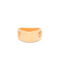 Elsa Peretti Tiffany & Co 18k Rose Gold Open Side Ring