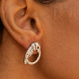 1930s Diamond and Platinum Open Earrings