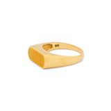 Yellow Enamel and 18K Gold Ring