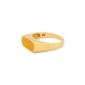 Yellow Enamel and 18K Gold Ring