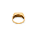 Yellow Enamel and 18K Gold Ring