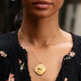 Art Nouveau 18k Gold and Diamond Griffin Locket Necklace
