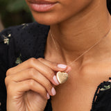Victorian Diamond and 14K Gold Heart Locket