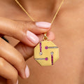 Art Deco Diamond, Ruby, and 14K Gold Locket