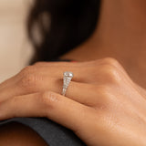 Edwardian Old Mine Cut Diamond and Platinum Ring