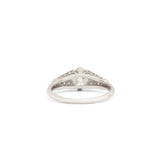 Edwardian Old Mine Cut Diamond and Platinum Ring