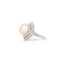 1950s Pearl, Diamond, and Platinum Ring
