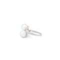 Art Deco Pearl, Diamond, And Platinum Bypass Ring