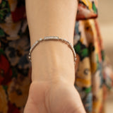 Marcus & Co. Art Deco Platinum And Diamond Line Bracelet