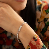 Marcus & Co. Art Deco Platinum And Diamond Line Bracelet