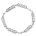 Marcus & Co. Art Deco Platinum And Diamond Line Bracelet