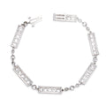Marcus & Co. Art Deco Platinum And Diamond Line Bracelet
