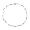 Edwardian Pearl and Platinum Link Bracelet