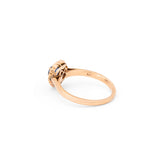 Sapphire Heart, Diamond, And 14K Gold Cluster Ring