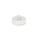 Modern Diamond and Platinum Solitaire Engagement Ring