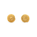 Tiffany & Co. 18K Gold Rope Coil Stud Earrings