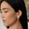 5.52 Carat Baguette Diamond And 18K Gold Earrings