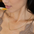 Early 20th Century Bi-Color 14K Gold Curb Link Chain Necklace