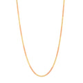 Early 20th Century Bi-Color 14K Gold Curb Link Chain Necklace