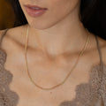 Early 20th Century Bi-Color 14K Gold Curb Link Chain Necklace