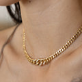 Cuban Link 18K Gold and Diamond Chain Necklace