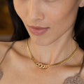 Cuban Link 18K Gold and Diamond Chain Necklace